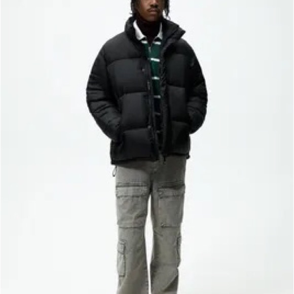 Zara black quilted puffer jacket NWT - Picture 3 of 5